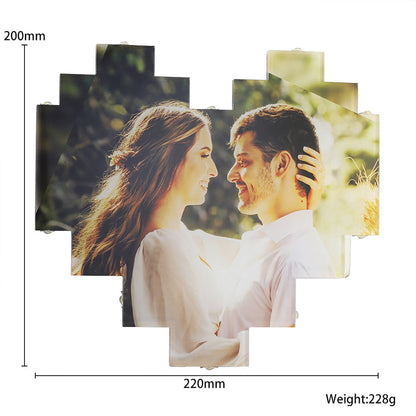 Custom Heart Shape Photo Collage Lamp with Your Photos❤