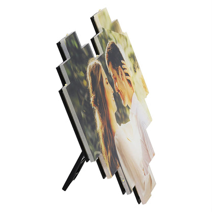 Valentine's Day Custom Heart Shape Photo Collage Lamp