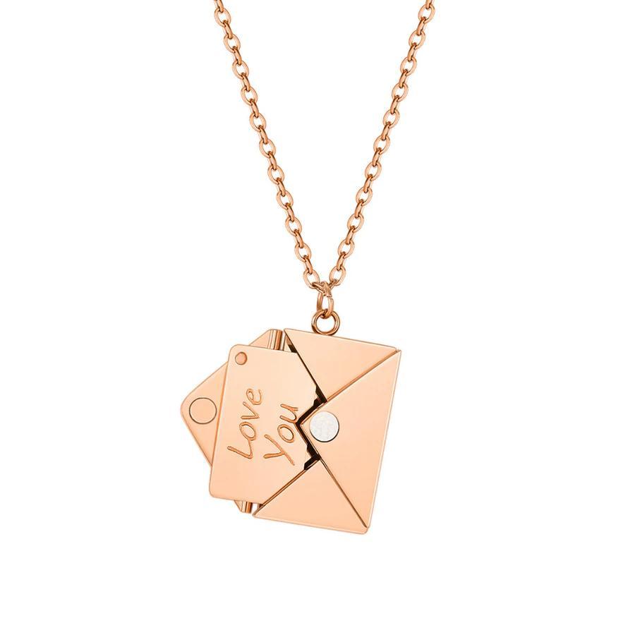 PERSONALIZED LOVE LETTER NECKLACE——Only envelopes, no letterhead.