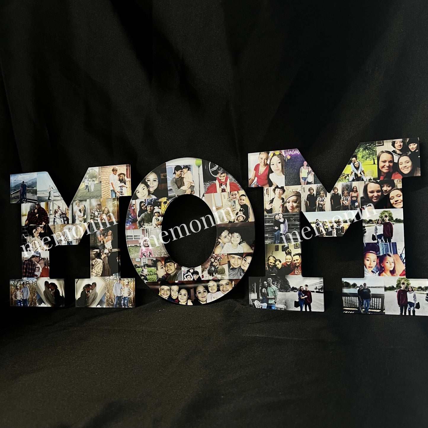 Mini Custom Mom Photo Collage Lamp with Your Photos
