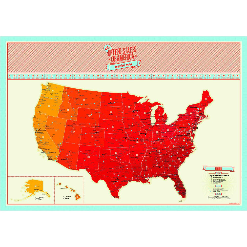 50% OFF⭐️Scratch Off Map Of the United States.