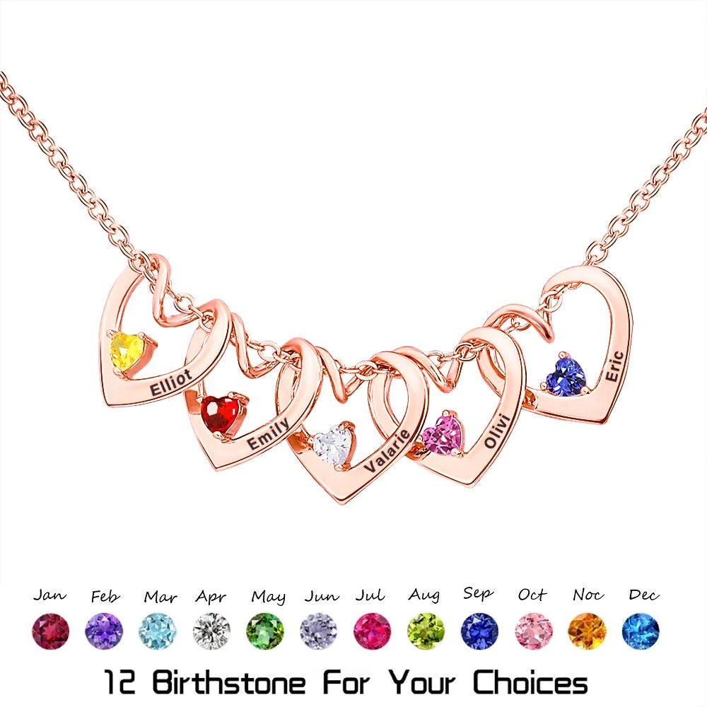 💕Heart of Love Birthstone Necklace for lover