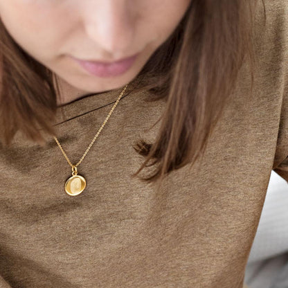 The Fingerprint Birthstone Necklace