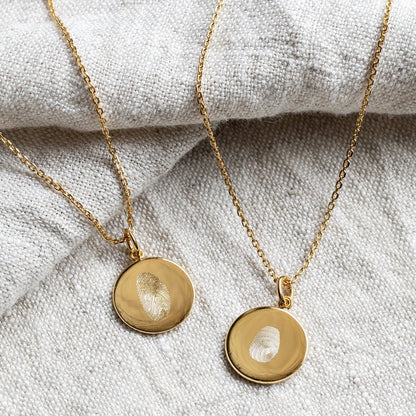 The Fingerprint Birthstone Necklace