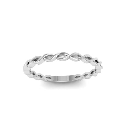 Twine Personalized Halo Engagement Ring Stack